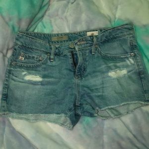 Light Blue Denim Shorts